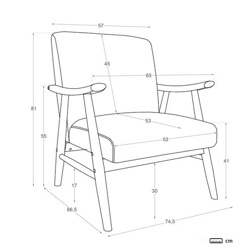 Fauteuil En Tapisserie Blanc 75x81