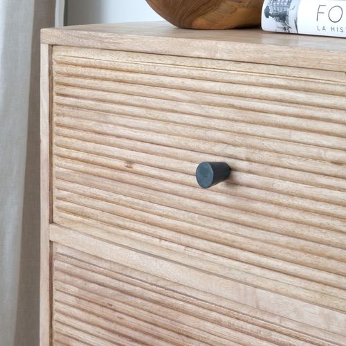 Chiffonnier En Bois Massif Naturel 60x107