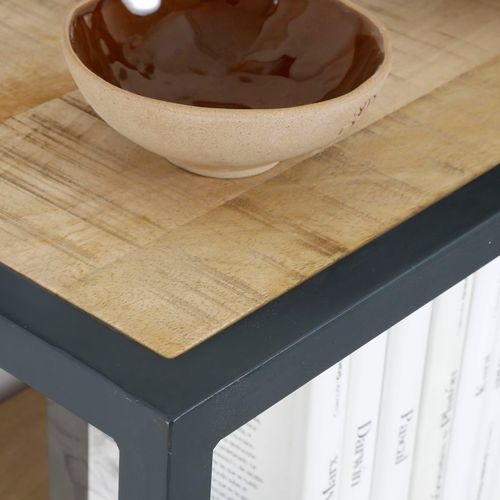 Meuble D'entrée En Bois Massif De Manguier Et Métal