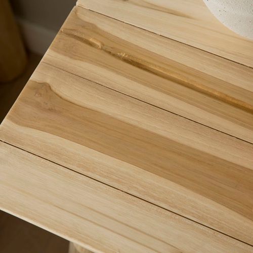 Table De Chevet En Bois Massif Naturel 50x55