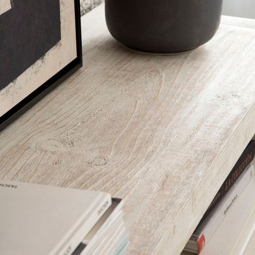 Meuble TV En Bois Massif Blanc 160x60