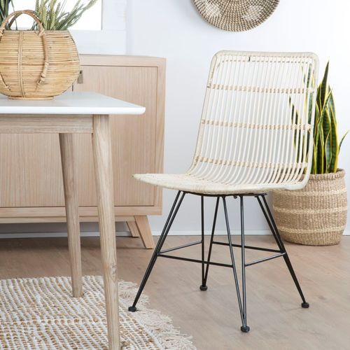 Chaise En Rotin Natural Core 50x90