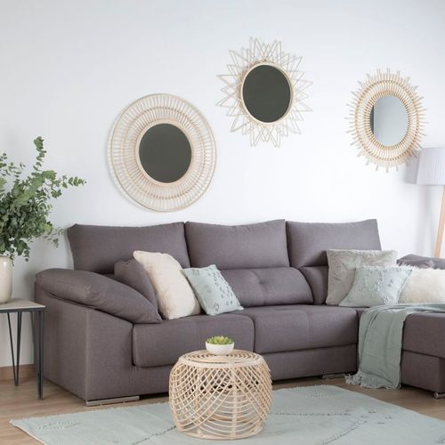 Miroir Rotin Naturel Amares
