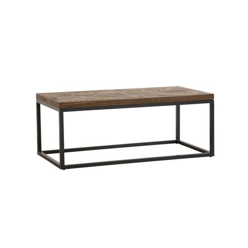 Table Basse En Bois Massif Et Métal