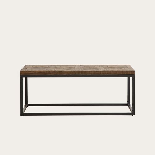 Table Basse En Bois Massif Et Métal
