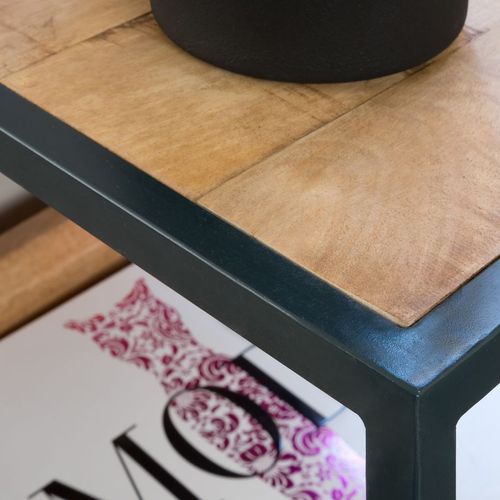 Table D'appoint En Bois Massif Naturel 45x50