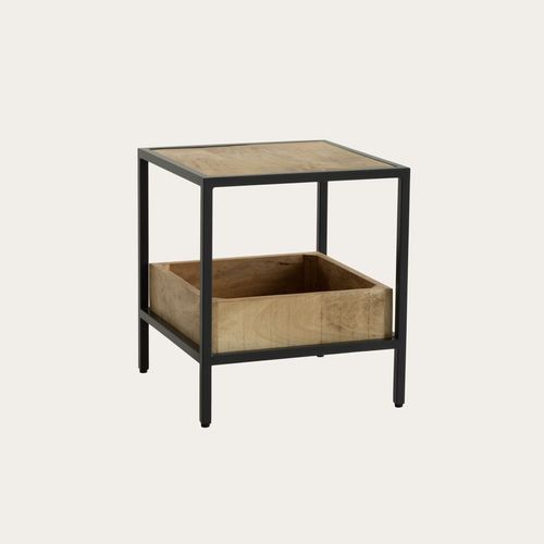 Table D'appoint En Bois Massif Naturel 45x50