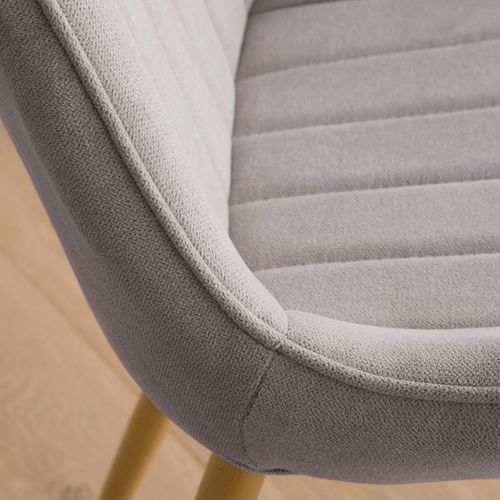 Pack De 4 Chaises En Tapisserie Gris 55x85