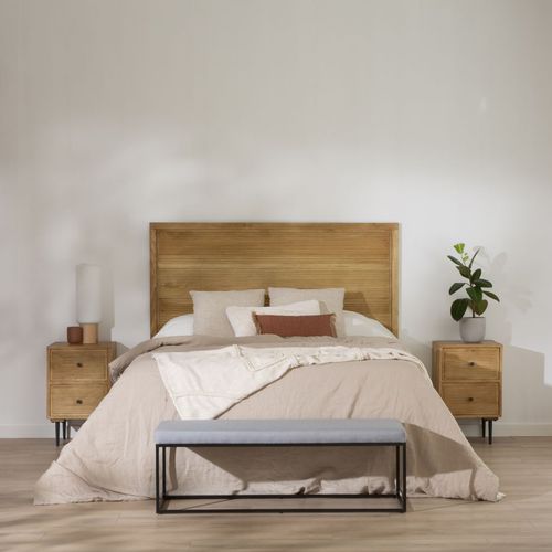 Banc Tapissé Gris 120x42