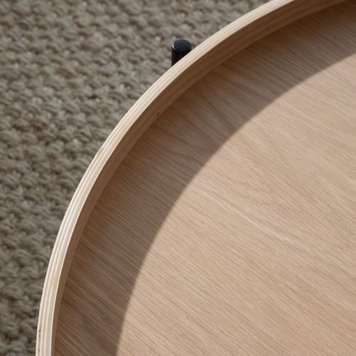 Table Basse En Bois Et Métal 78x78 Cm - Marron