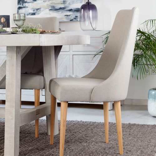 Pack De 2 Chaises En Bois Beige 52x96