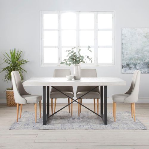 Pack De 4 Chaises En Bois Beige 52x96