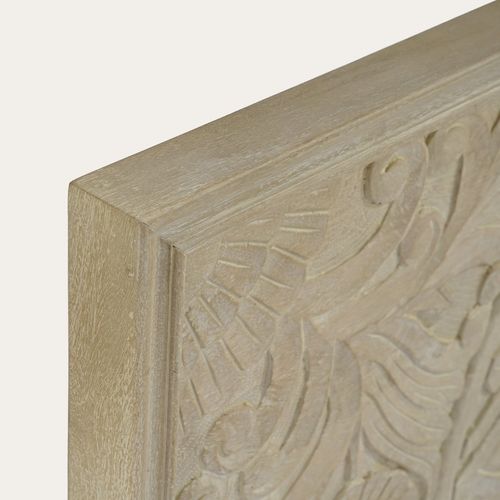 Tête De Lit En Bois Massif Naturel 160x90