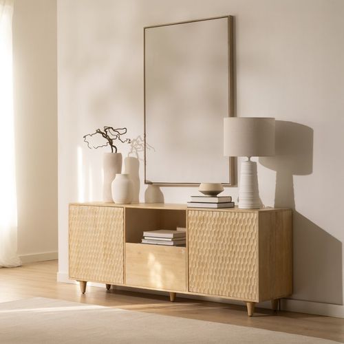 Buffet En Bois Massif Naturel 180x70