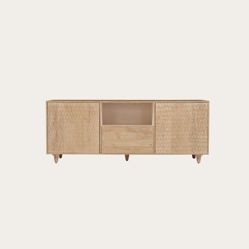 Buffet En Bois Massif Naturel 180x70