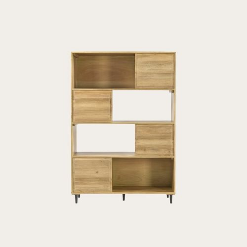 Boreal Étagère En Bois De Manguier Massif Et Métal