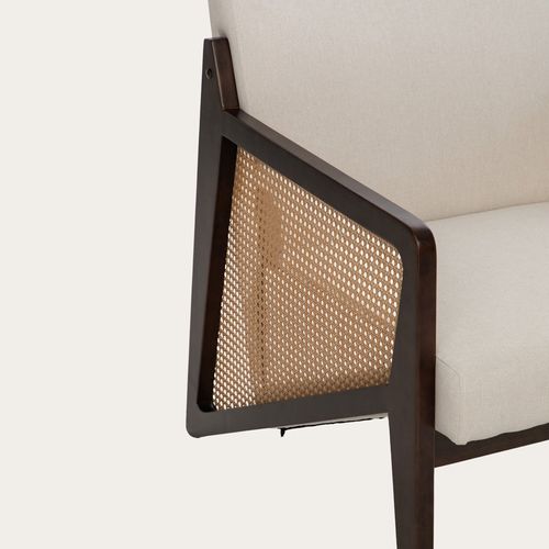 Fauteuil En Bois Massif Noyer 64x84