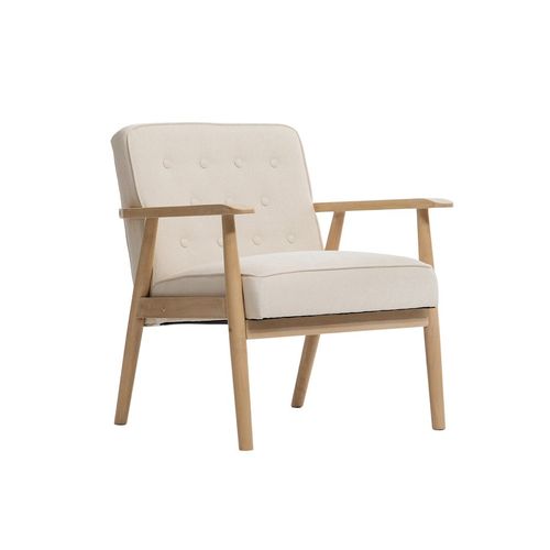 Fauteuil En Bois Massif Naturel 65x76