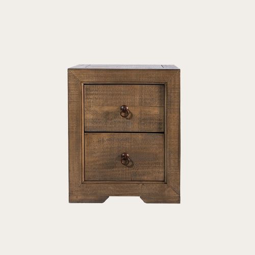 Table De Chevet En Bois Massif Nogal Ambre (mct-g03) 50x60