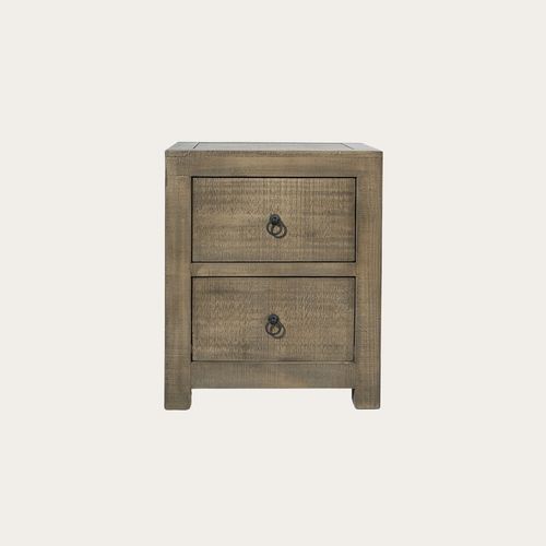 Table De Chevet En Bois Massif Nogal Ambre (mct-g03) 50x60