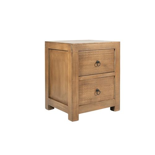 Table De Chevet En Bois Massif Nogal Ambre (mct-g03) 50x60