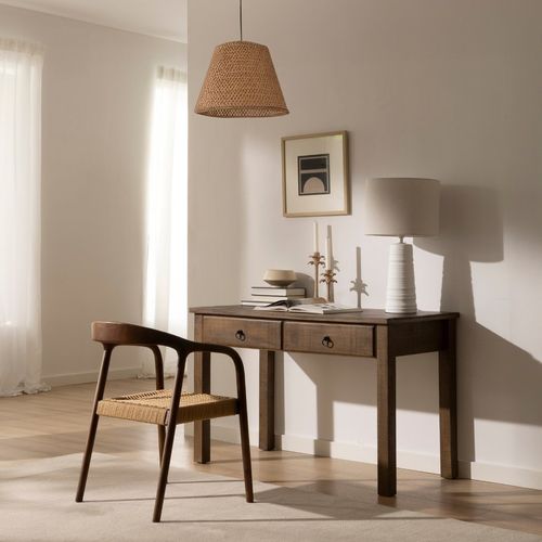 Bureau En Bois Massif Nogal 120x77