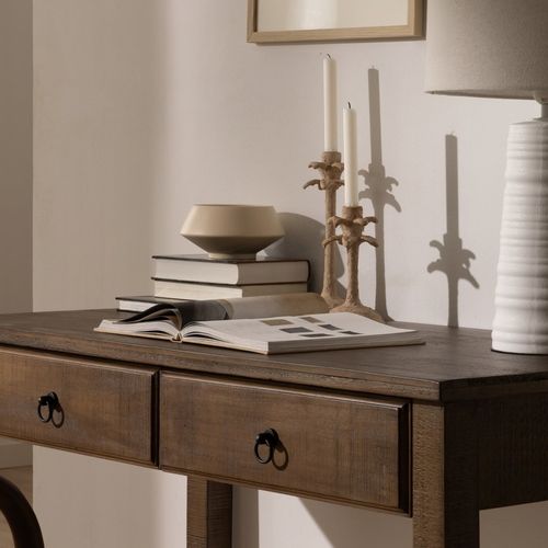 Bureau En Bois Massif Nogal 120x77