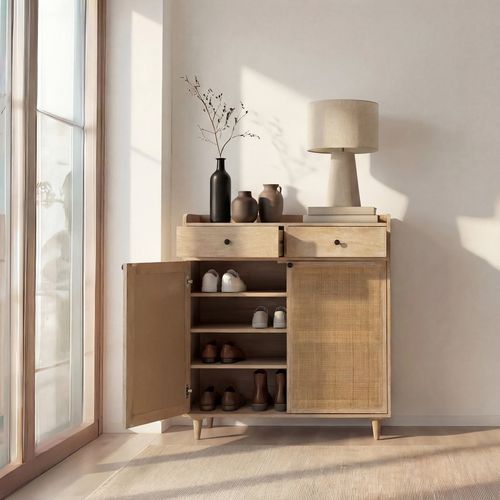 Meuble à Chaussures En Rotin Arabica 100x104
