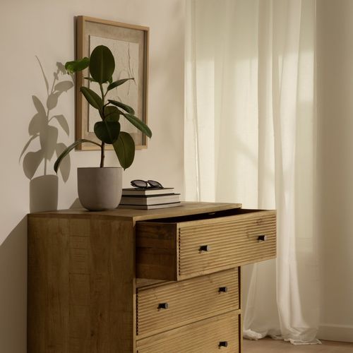 Commode En Bois Massif Naturel 90x85
