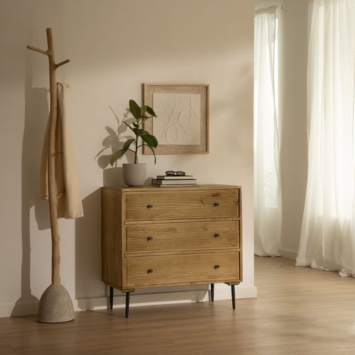 Commode En Bois Massif Naturel 90x85