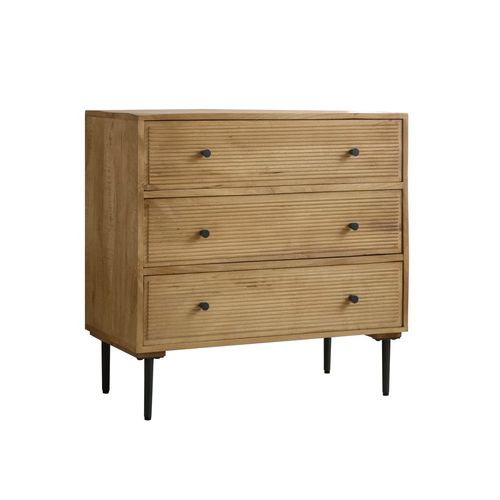 Commode En Bois Massif Naturel 90x85