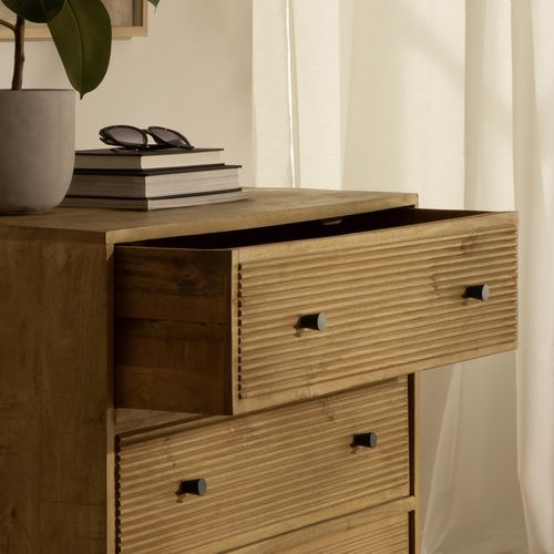 Commode En Bois Massif Naturel 90x85