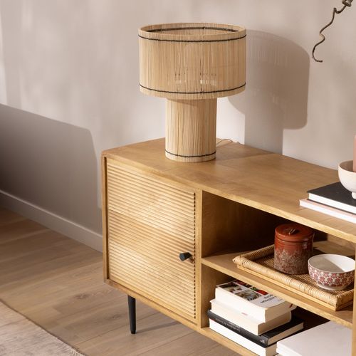 Meuble TV En Bois Massif Naturel 150x61