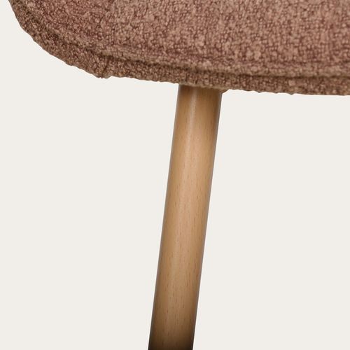 Chaise Rembourrée Tapissé Taupe 55x85