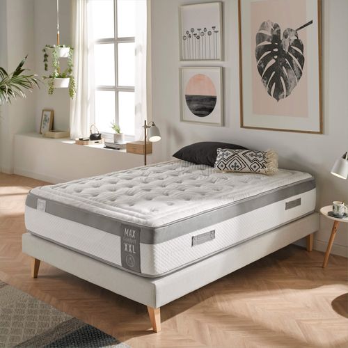 Matelas Mousse 180x200 Cm Max Confort - Épaisseur +/- 28 Cm - Accueil Mémoire De Forme - Mi-ferme