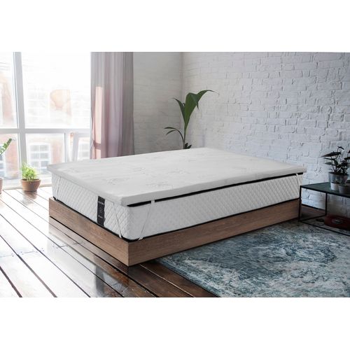 Surmatelas Mémoire De Forme 90x190 Cm  - Epaisseur 5 Cm - Housse Amovible