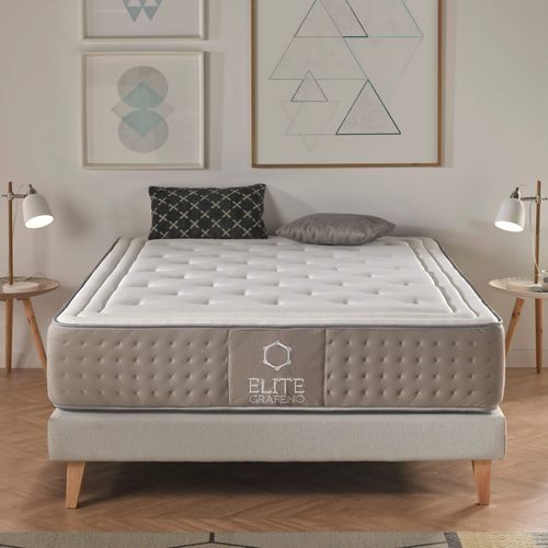Matelas Mousse 160x200 Graphène Elite - Ép30 Cm - Mi-ferme - Accueil Mémoire De Forme - Viscographen