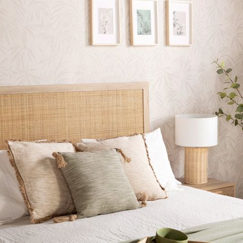 Tête De Lit Double En Rotin Naturel 160x59cm