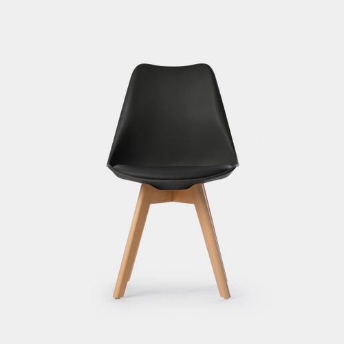 Chaise De Cuisine En Plastique Noir 48x82cm