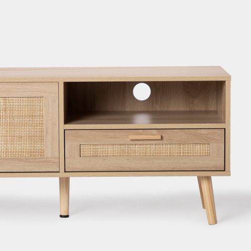 Meuble TV En Rotin Naturel 160x50cm
