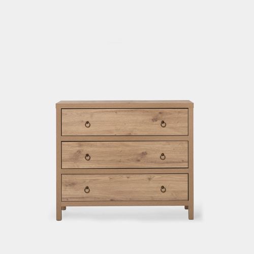 Commode En Bois Naturel 100x85cm