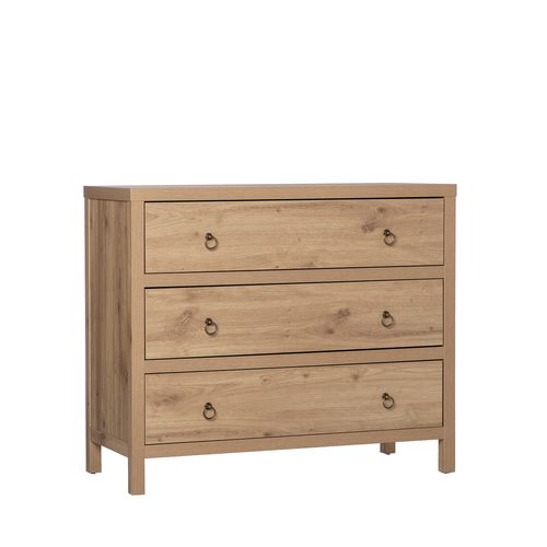 Commode En Bois Naturel 100x85cm