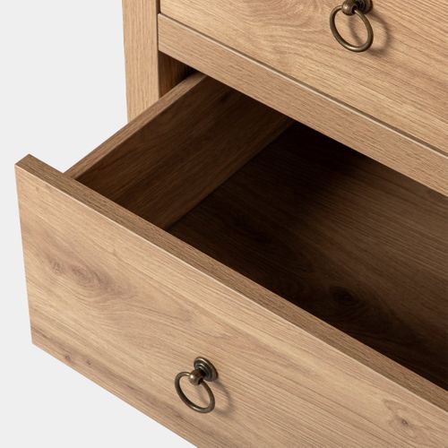 Commode En Bois Naturel 100x85cm