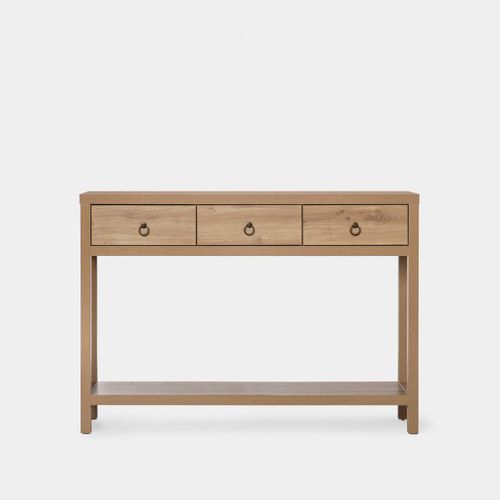 Table Console En Bois Naturel 120x85cm