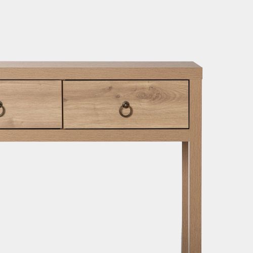 Table Console En Bois Naturel 120x85cm