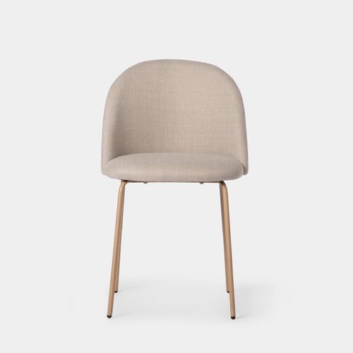 Chaise De Salle à Manger En Tissu Beige 48x81cm