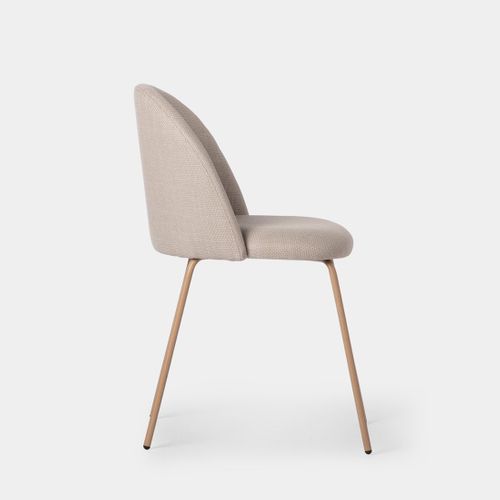 Chaise De Salle à Manger En Tissu Beige 48x81cm