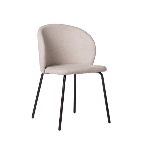 Chaise De Salle à Manger En Tissu Beige 49x80cm