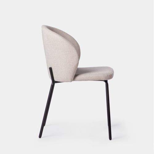 Chaise De Salle à Manger En Tissu Beige 49x80cm