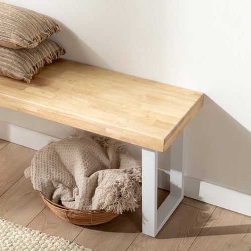 Banc En Bois Naturel 120x47cm